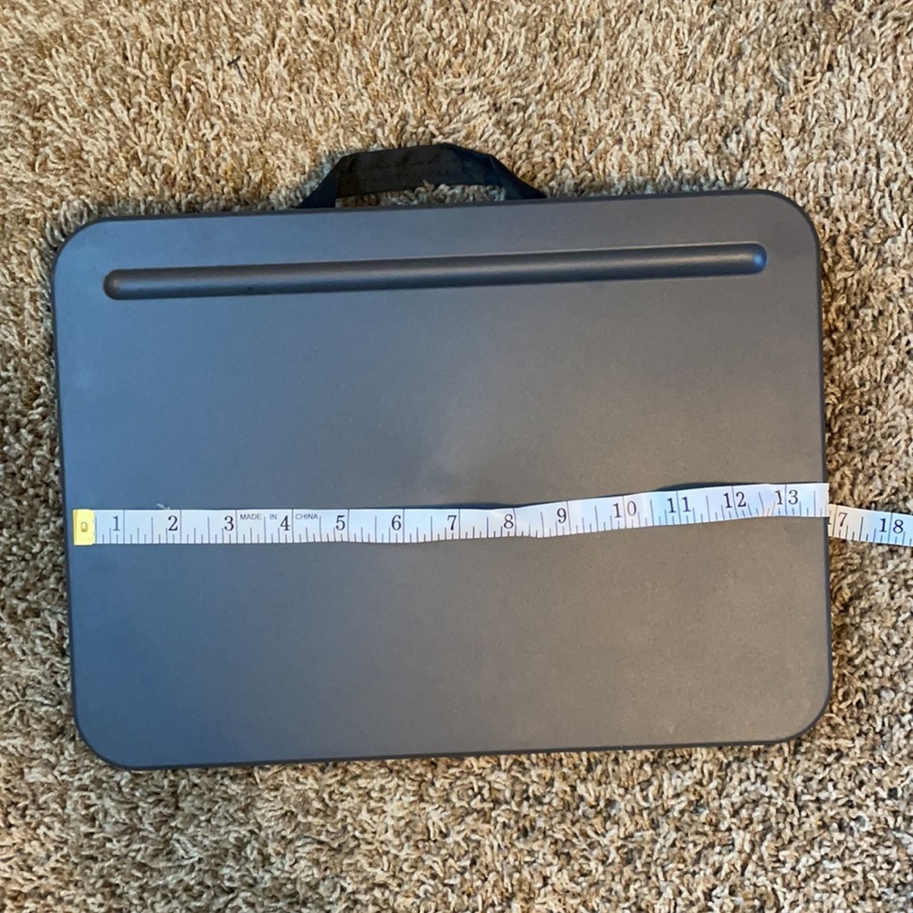 Lap desk-Lightweight-Black-Pencil Holder-Bean Filled for Adjustable fit - Picture 3 of 4